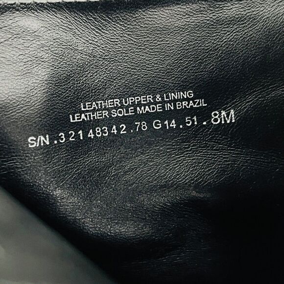 Tory Burch Rivington Leather Suede Toe Cap Black Block Heel Booties Size 8 - Picture 10 of 11